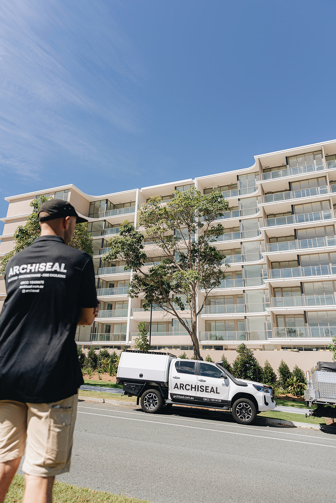 ARCHISEAL crew on site at a premium Gold Coast apartment build